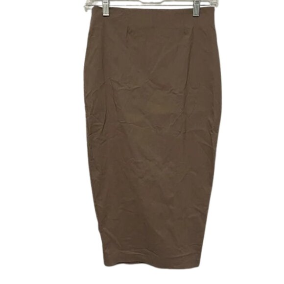 ASOS Women's Versatile High Waist Soft Knit Bodycon Pencil Knee Midi Skirt 4 - Picture 1 of 5